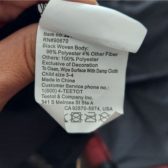 Kids TeeTot Deluxe Ninja Knight Halloween Costume w/ Built in Mask Sz 3/4 - Picture 4 of 4